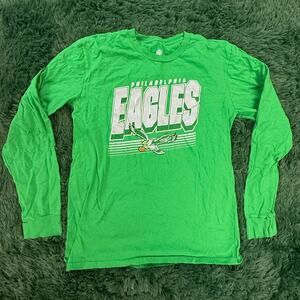 Youth Philadelphia Eagles Kelly Green Long Sleeve Shirt Sweater XL Unisex NFL